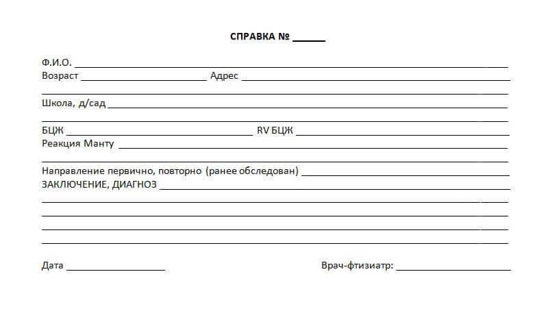 Оформить справку о реакции манту в Балашихе